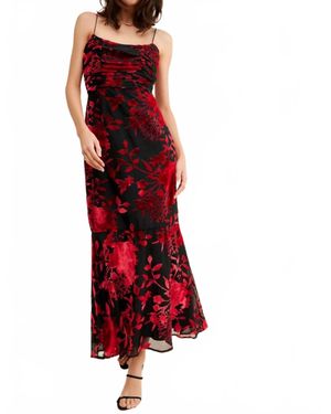 chinese dress ladies Black Satin Maxi Dress main image 0