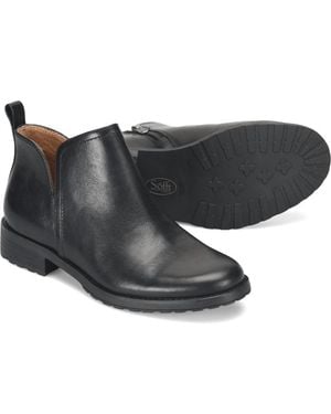 Söfft Beatrice Waterproof Leather Booties - Black