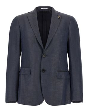 Pal Zileri Viscose Blazer - Blue