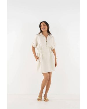 Emily Mccarthy Pullover Mini Dress - White