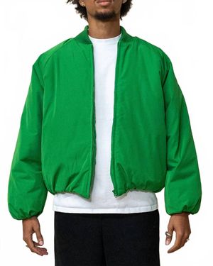 Eptm Cropped Bubble Bomber Jacket - Green