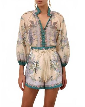 Zimmermann Indra Tuck Short - Multicolor