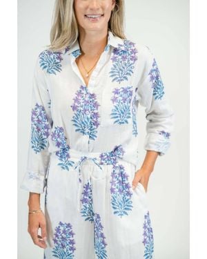 Victoria Dunn Millie Blouse - Blue