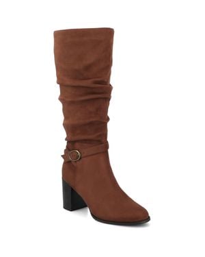 Journee Collection Apos;S Fernanda Knee High Boot - Brown