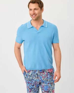 Lilly Pulitzer Stuff Devonn Polo Sweater - Blue