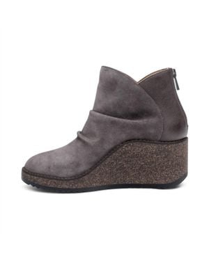 Aetrex Kara Wedge Boot - Brown