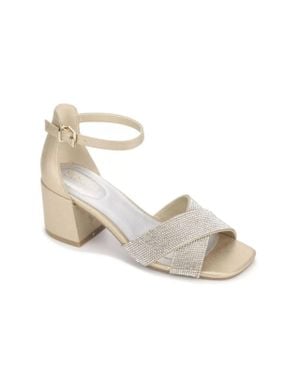 Kenneth Cole Mix X-Band Jewel Rls207929 Dress Sandal Mkas229 - Metallic