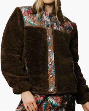 LOVE THE LABEL Finley Reversible Sherpa Jacket - Black
