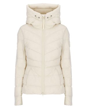 Canada Goose Ivory Clair Quilted Down Jacket - Natural