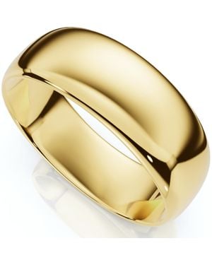 Pompeii3 10Mm Comfort Fit 14K Wedding Band Ring Size Selectable - Metallic