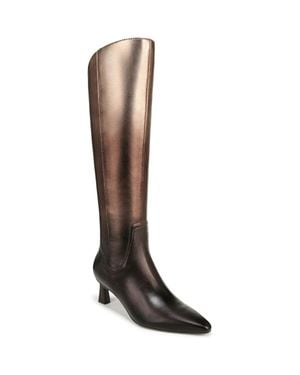 Naturalizer Deesha Boots Unity Metallic Leather Knee High Hawk3078 - Brown