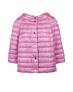 Herno Light Down Cape - Pink
