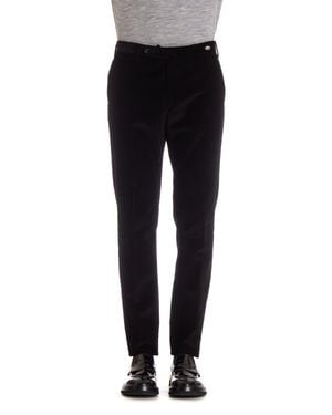 Tagliatore Fine Corduroy Pants - Black