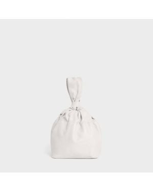 LEMIZ Mariposa Twist Clutch Handbag - White