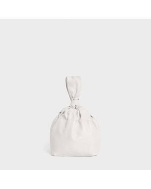 LEMIZ Mariposa Twist Clutch Handbag - White