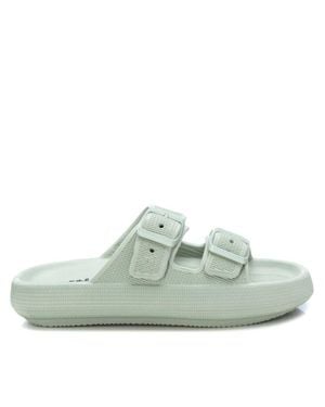 Xti Rubber Flat Sandals By - Green