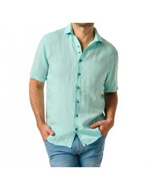 Johnnie-o Gianni Hangin' Out Linen Button Down Shirt - Green