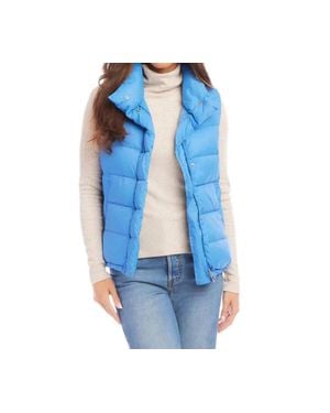 Karen Kane Caddie Puffer Vest - Blue