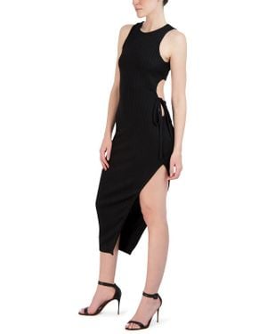 BCBGMAXAZRIA Asymmetric Cut-Out Bodycon Dress - Black