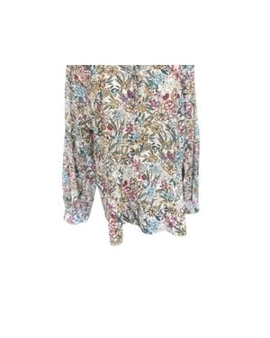 Scandal Italy Daffodil Floral Blouse - Black