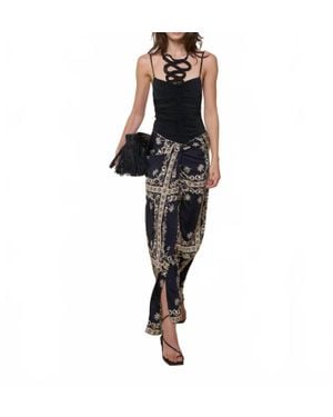 Johanna Ortiz Dream Tiles Ankle Skirt - Black