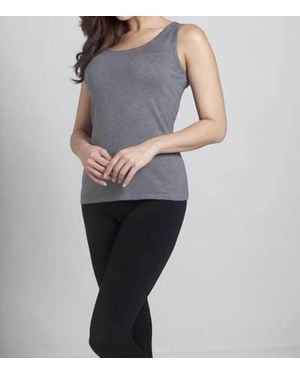 Angel Bra-Friendly Tank Top - Gray