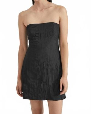 Third Form Rolling Wave Strapless Mini Dress - Black