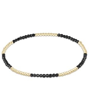 NEWTONE Blissful Pattern 2Mm Bead Bracelet - Metallic