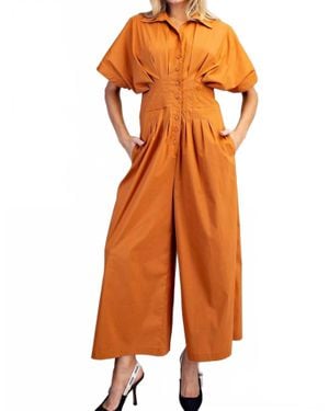 Eesome Ginger Root Jumpsuit - Orange