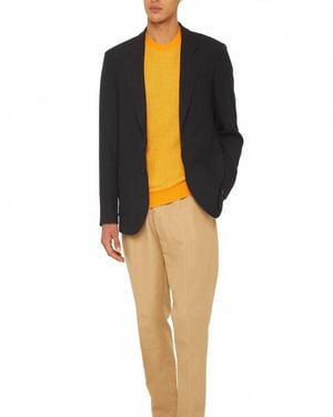 Orlebar Brown Garret Two-Button Wool Pique Blazer - Black