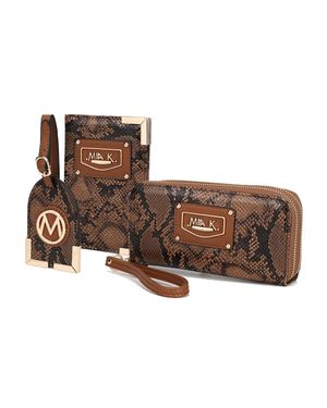 MKF Darla Snake Travel Gift For Set - Brown