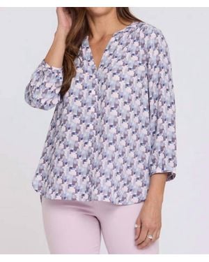 NYDJ Pintuck Blouse - Purple