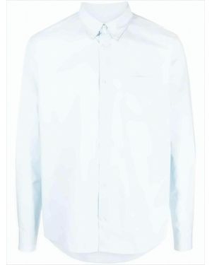 A.P.C. Long-Sleeve Casual Shirt With Classic Collar - White
