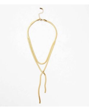 Farrah B Jewelry Layered Necklace - White