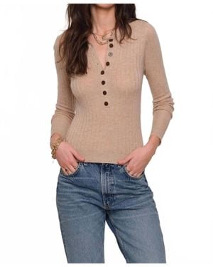 Heartloom Stacy Henley Top - Blue