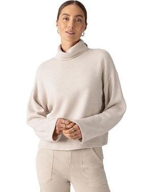 Sanctuary Cozy Lurex Popover Sweater Coconut Smoke Relaxed Fit Ddr569 - Natural