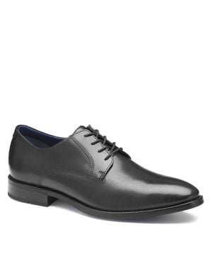 Johnston & Murphy Landry Plain Toe Dress Casual Lace-Up Shoe - Black