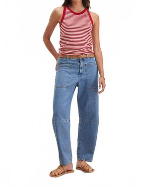 Velvet By Graham & Spencer Farah Denim Pant - Blue