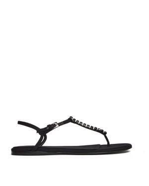 Paris Texas Montecarlo Crystal Embellished Sandals - Brown