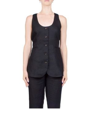 Posse Ruben Gilet Top - Black