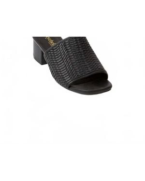 Seychelles Pepper 2 Woven Mid Heel Sandals - Black