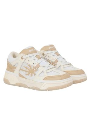 Palm Angels Palm Skate Textured Chunky Sneakers - White