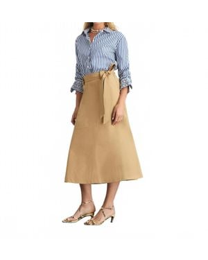 Tanya Taylor Brinson Midi Skirt - Natural