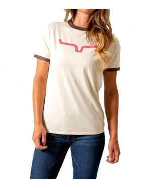 Kimes Ranch Steadfast Ringer Tee - White