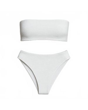 RUMER Cassidy Bandeau Top - White