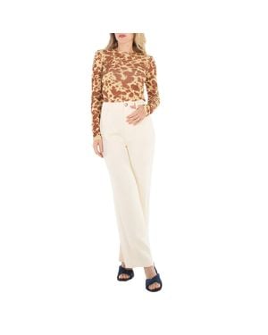 Nanushka Ladies Josine Boucle Crepe Baggy Pants - Natural