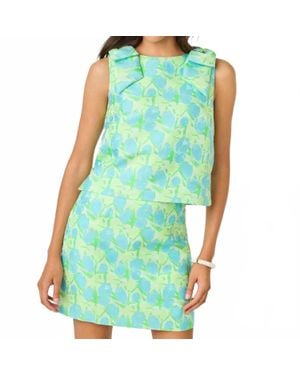 Lilly Pulitzer Annaleese Sleeveless Cropped Top - Blue