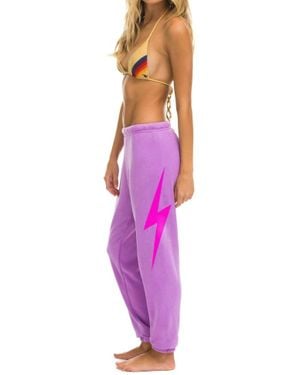 Aviator Nation Bolt Sweatpant - Purple