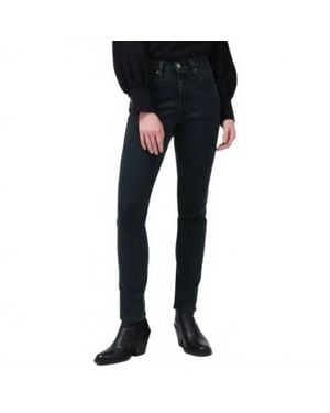 Levi's Premuim 501 Skinny Pinstripe Jeans - Black