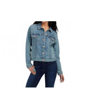 Ariat Button Front Denim Jacket - Blue